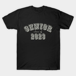 Seior 2023 Vintage College Text T-Shirt